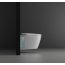 Roca Avant Zestaw Toaleta WC podwieszana 56,5x36,5 cm Rimless Vortex bez kołnierza ze zintegrowanym zbiornikiem In-Tank spłukiwanie wirowe + deska wolnoopadająca biały z powłoką Supraglaze A80336NS0H - zdjęcie 4