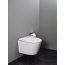 Roca Avant Zestaw Toaleta WC podwieszana 56,5x36,5 cm Rimless Vortex bez kołnierza ze zintegrowanym zbiornikiem In-Tank spłukiwanie wirowe + deska wolnoopadająca biały z powłoką Supraglaze A80336NS0H - zdjęcie 2