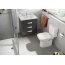 Roca Debba Toaleta WC kompaktowa 35,5x65,5x76 cm odpływ pionowy, biała A342998000 - zdjęcie 4