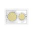 Roca Duplo S Klawisze do przycisku spłukującego PS3 PVD brushed gold A8904233VA - zdjęcie 1
