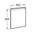 Roca Eidos Lustro ścienne 80x80 cm LED chrom A812356000 - zdjęcie 2