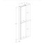 Roca Gap Pro Słupek boczny 40x12,6x180 cm czarny mat A857911532 - zdjęcie 2