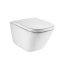 Roca Gap Toaleta WC 54x35 cm bez kołnierza z powłoką Maxi Clean + deska wolnoopadająca biała A34647L00M+A80148200U - zdjęcie 2