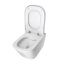 Roca Gap zestaw toaleta WC Rimless bez kołnierza + deska wolnoopadająca biała A34647L000+A80148200U - zdjęcie 5