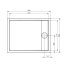 Roca Granada Compact Brodzik prostokątny 100x80x13 cm akrylowy, biały A276264000 - zdjęcie 2