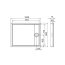 Roca Granada Medio Brodzik prostokątny 100x80x7,5 cm akrylowy biały A27T006000 - zdjęcie 2