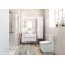 Roca Inspira Round Toaleta WC kompaktowa 37x60x76 cm odpływ podwójny Compacto, biała A342528000 - zdjęcie 2