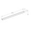Roca Kwadro Uchwyt do szafki łazienkowej 60 cm czarny mat A817030485 - zdjęcie 2