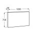 Roca Luna Lustro ścienne 100x80 cm LED chrom A812398000 - zdjęcie 2