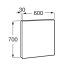 Roca Luna Lustro ścienne 60x80 cm LED chrom A812396000 - zdjęcie 2