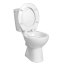 Roca Madalena Toaleta WC kompaktowa bez kołnierza + deska wolnoopadająca + spłuczka biała WM825MD3Z00RIP1 - zdjęcie 1
