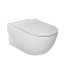 Roca Meridian Compacto Zestaw Toaleta WC podwieszana 48x36 cm Rimless bez kołnierza z deską wolnoopadającą slim Duroplast biała A34H242000 - zdjęcie 1