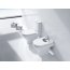 Roca Meridian Toaleta WC kompaktowa 37x64,5x79 cm odpływ podwójny z powłoką MaxiClean, biała A34224700M - zdjęcie 2