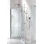Roca Metropolis Drzwi prysznicowe z polem stałym 160x195 cm z powłoką MaxiClean, profile chrom szkło przezroczyste AMP3416012M - zdjęcie 2