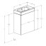 Roca Mini-N Unik Zestaw szafka podumywalkowa 45x24,9x49,6 cm + umywalka meblowa biały A852445806 - zdjęcie 3