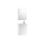 Roca Mini Zestaw łazienkowy 45x25x57,5 cm z lustrem, biały A855866806 - zdjęcie 1