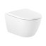Roca Ona Zestaw Toaleta WC podwieszana Rimless bez kołnierza + deska wolnoopadająca biały A34H688000 - zdjęcie 3
