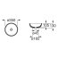 Roca Optica Umywalka nablatowa 35 cm czarny mat A327C12080 - zdjęcie 3