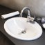 Roca Rodeo Umywalka wpuszczana w blat 52x41x18,5 cm z powłoką MaxiClean, biała A32786600M - zdjęcie 4