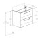 Roca Roma Compact Szafka podumywalkowa 59,6x38,4x53 cm dąb Canela A857952808 - zdjęcie 2