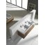 Roca Stratum Umywalka wisząca lub meblowa 130x50x16 cm podwójna, biała A327630000 - zdjęcie 5