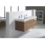 Roca Stratum Umywalka wisząca lub meblowa 130x50x16 cm podwójna, biała A327630000 - zdjęcie 8