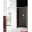 Roca Town Drzwi prysznicowe wnękowe 100x195 cm z powłoką MaxiClean, profile chrom szkło przezroczyste AMP171001M - zdjęcie 2
