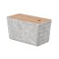 Roca Tura Organizer 33,5x16,5x18 cm szary/korek naturalny A818025N10 - zdjęcie 1