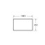 Roca Victoria Basic Blat do szafki umywalkowej 110x46 cm biały połysk A857507806 - zdjęcie 2