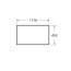 Roca Victoria Basic Blat do szafki umywalkowej 120x46 cm biały połysk A857508806 - zdjęcie 2