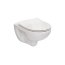 Roca Victoria Toaleta WC podwieszana 54x37 cm Rimless, z deską Slim wolnoopadającą Duroplast, biała A34H398000 - zdjęcie 1