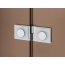 Ronal Sanswiss Annea Drzwi prysznicowe uchylne 100x200 cm ze ścianką stałą lewe, profile srebrny połysk szkło przezroczyste Aquaperle AN13G10005007 - zdjęcie 5