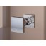 Ronal Sanswiss Annea Drzwi prysznicowe uchylne 100x200 cm ze ścianką stałą lewe, profile srebrny połysk szkło przezroczyste Aquaperle AN13G10005007 - zdjęcie 3