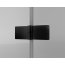 Ronal Sanswiss Annea Black AN13 Drzwi prysznicowe uchylne 110x200 cm ze ścianką stałą prawe, profile czarny mat szkło przezroczyste Aquaperle AN13D11000607 - zdjęcie 5