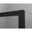 Ronal Sanswiss Annea Black AN13 Drzwi prysznicowe uchylne 110x200 cm ze ścianką stałą prawe, profile czarny mat szkło przezroczyste Aquaperle AN13D11000607 - zdjęcie 7