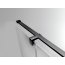 Ronal Sanswiss Annea Black AN13 Drzwi prysznicowe uchylne 80x200 cm ze ścianką stałą prawe, profile czarny mat szkło przezroczyste Aquaperle AN13D08000607 - zdjęcie 6