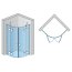 Ronal Sanswiss Annea ANR50 Kabina prysznicowa półokrągła 80x80x200 cm drzwi uchylne, profile srebrny połysk szkło przezroczyste Aquaperle ANR500805007 - zdjęcie 2