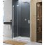 Ronal Sanswiss Cadura CA13 D Drzwi prysznicowe wahadłowe 75x200 cm z elementem stałym prawe, profile srebrny połysk szkło przezroczyste Aquaperle CA13D0755007 - zdjęcie 1
