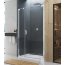 Ronal Sanswiss Cadura CA31C D Drzwi prysznicowe wahadłowe 80x200 cm ze ścianką stałą prawe, profile srebrny połysk szkło przezroczyste Aquaperle CA31CD0805007 - zdjęcie 1