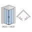 Ronal Sanswiss Cadura CAE2 G Drzwi prysznicowe przesuwne 70x200 cm lewe, profile srebrny połysk szkło przezroczyste Aquaperle CAE2G0705007 - zdjęcie 3