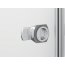 Ronal Sanswiss Melia Drzwi wahadłowe dwuczęściowe ze ścianką stałą w linii do 140xdo 200 cm lewe, profile chrom szkło przezroczyste ME32AGSM11007 - zdjęcie 9