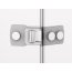 Ronal Sanswiss Melia Drzwi wahadłowe jednoczęściowe z elementem stałym w linii do 120xdo 200 cm prawe, profile chrom szkło przezroczyste ME13WDSM11007 - zdjęcie 9