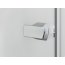 Ronal Sanswiss Melia Drzwi wahadłowe jednoczęściowe ze ścianką stałą w linii do 140xdo 200 cm prawe, profile chrom szkło przezroczyste ME31WDSM11007 - zdjęcie 5