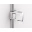 Ronal Sanswiss Melia Drzwi wahadłowe jednoczęściowe ze ścianką stałą w linii do 140xdo 200 cm prawe, profile chrom szkło przezroczyste ME31WDSM11007 - zdjęcie 9