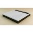 Ronal Sanswiss Ila Brodzik konglomeratowy kwadratowy 100x100 cm pokrywa czarny mat, biały WIQ1000604 - zdjęcie 4