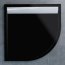 Ronal Sanswiss Ila Brodzik półokrągły 100x100 cm pokrywa biała, czarny granit WIR5510004154 - zdjęcie 1