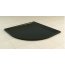 Ronal Sanswiss Ila Brodzik półokrągły 80x80 cm pokrywa czarny mat, czarny granit WIR5508006154 - zdjęcie 5