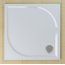 Ronal Sanswiss Marblemate Brodzik konglomeratowy kwadratowy 100x100 cm, biały WMQ100004 - zdjęcie 3