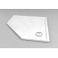 Ronal Sanswiss Marblemate Brodzik konglomeratowy pięciokątny 90x90 cm, biały WM5636090004 - zdjęcie 3