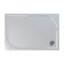 Ronal Sanswiss Marblemate Brodzik konglomeratowy prostokątny 80x120 cm, biały WMA8012004 - zdjęcie 1